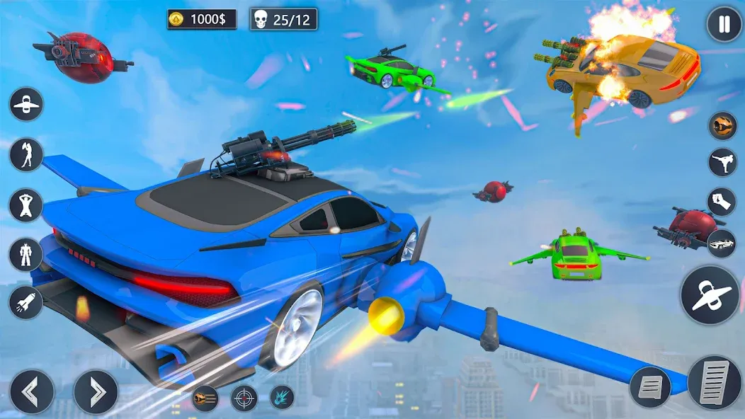 Flying Car Robot Game Car Game  [МОД Бесконечные деньги] Screenshot 5