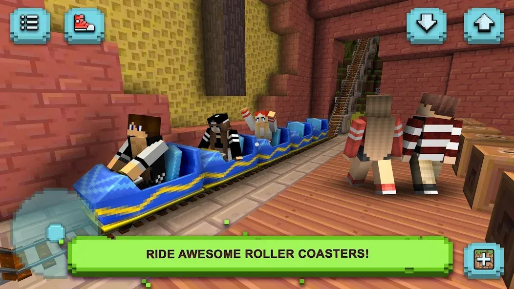 Theme Park Craft: Build & Ride  [МОД Бесконечные деньги] Screenshot 3