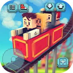 Скачать взломанную Theme Park Craft: Build & Ride  [МОД Бесконечные деньги] - полная версия apk на Андроид