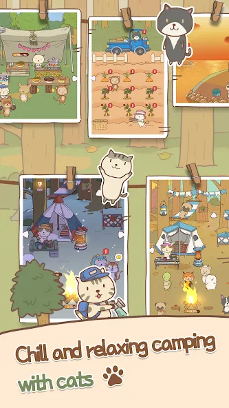 Animal Camping: Idle Camp (Анимал Кемпинг)  [МОД Бесконечные монеты] Screenshot 1