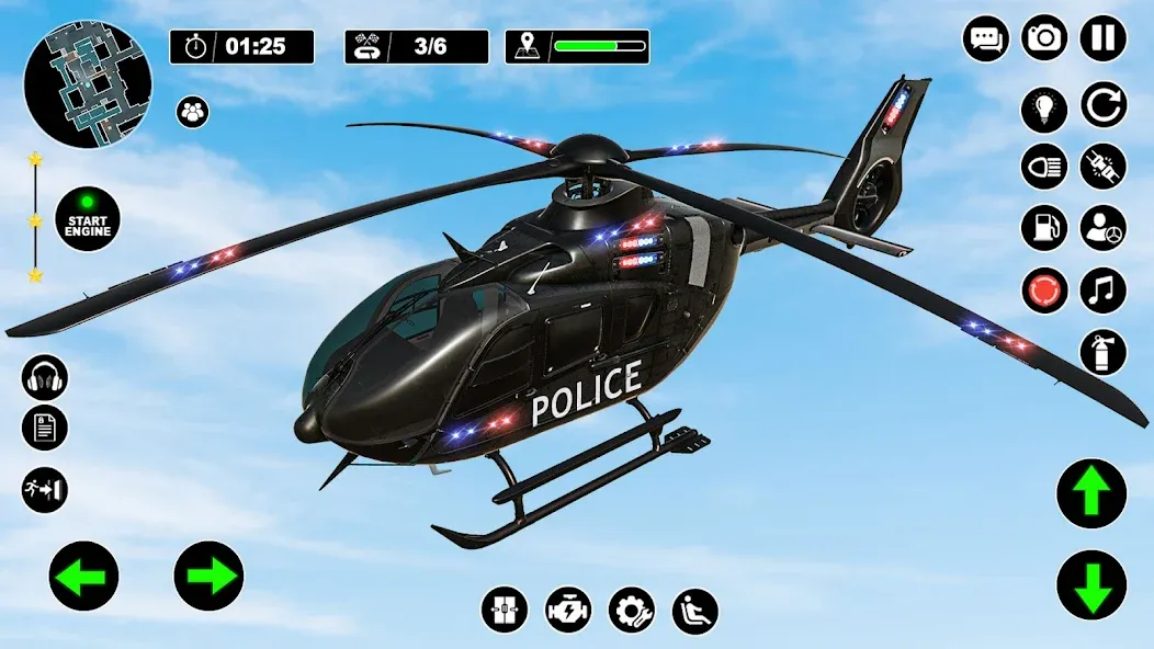 Police Helicopter Chase Game  [МОД Unlimited Money] Screenshot 5