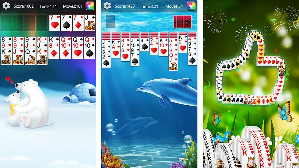 Solitaire Collection Fun (Солитер Коллекция Фан)  [МОД Unlocked] Screenshot 2