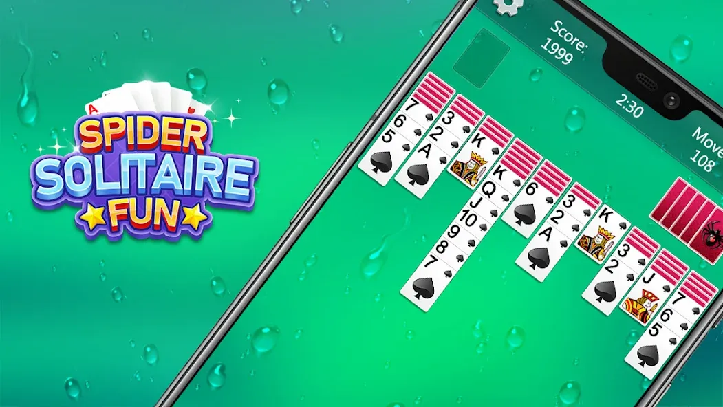 Spider Solitaire Fun (Спайдер Солитер Фан)  [МОД Unlocked] Screenshot 3