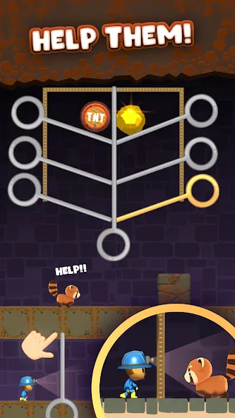 Mine Rescue: Gold Mining Games (Майн Рескью)  [МОД Unlimited Money] Screenshot 3