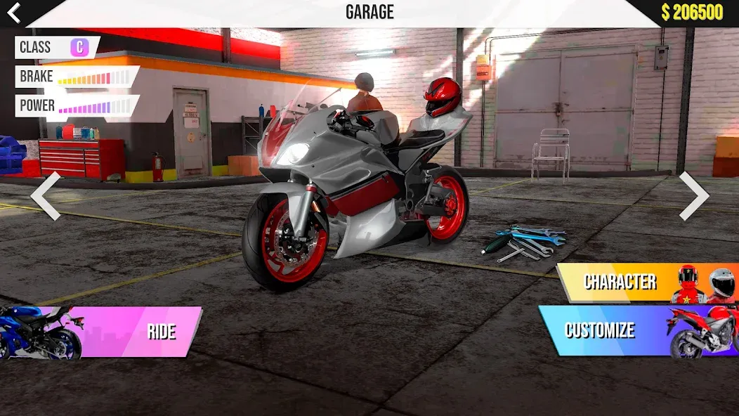 Motorcycle Real Simulator (Мотоцикл Реальный Симулятор)  [МОД Бесконечные монеты] Screenshot 1