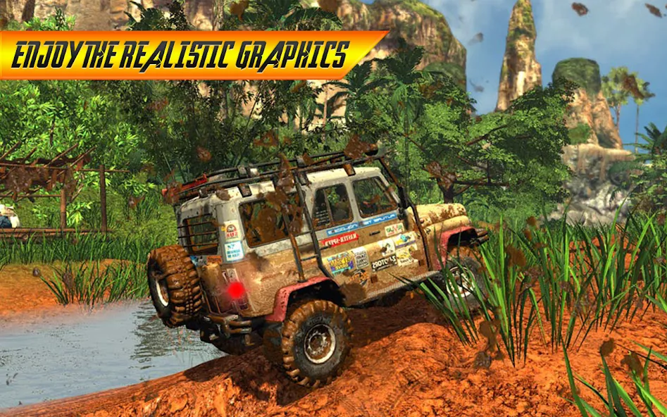 Offroad Jeep Driving Simulator  [МОД Бесконечные монеты] Screenshot 1