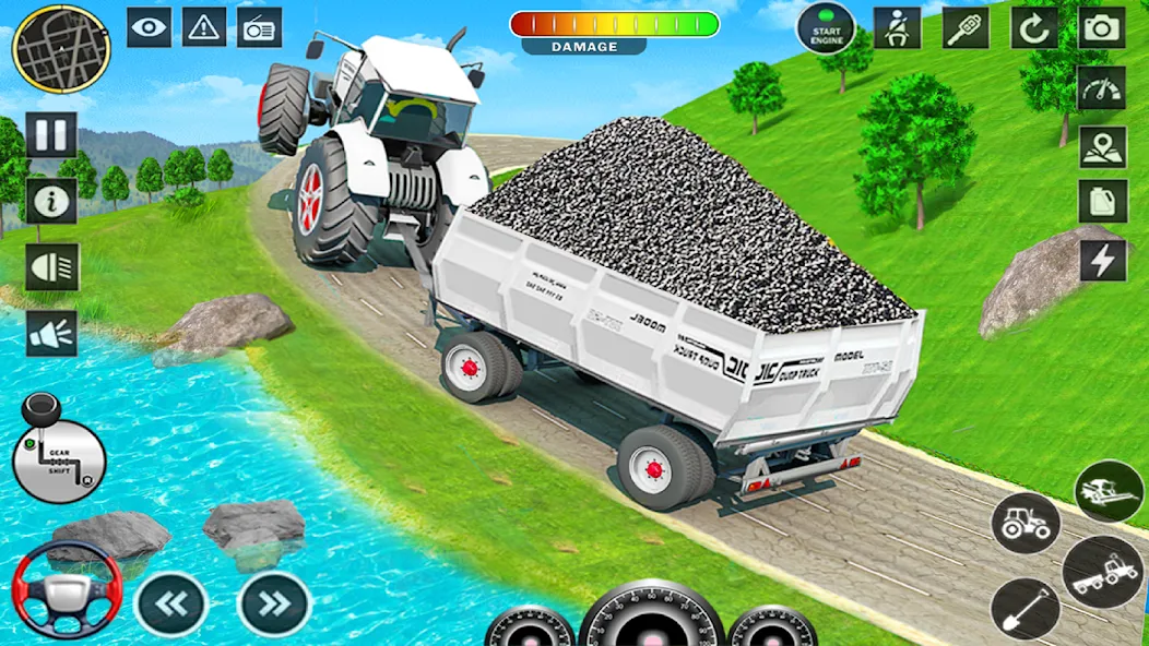 Big Tractor Farming Simulator (Биг Трактор Фарминг Симулятор)  [МОД Бесконечные деньги] Screenshot 1