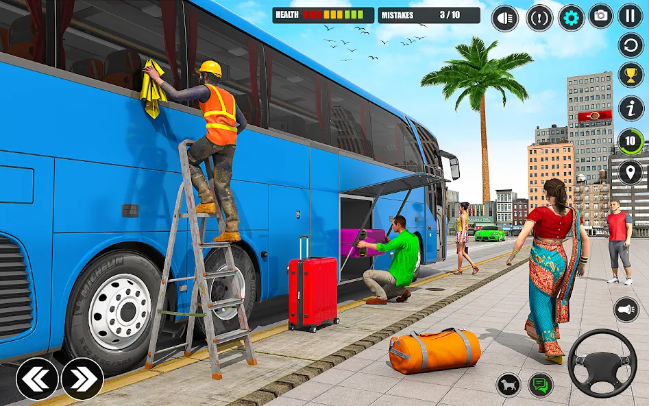 City Bus Simulator 3D Bus Game (Симулятор городского автобуса 3D  игра   )  [МОД Unlocked] Screenshot 3