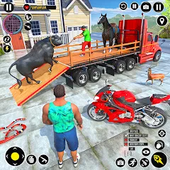 Взломанная Animal Transport Truck Game 3D (Игра Грузовик для перевозки животных)  [МОД Unlimited Money] - полная версия apk на Андроид