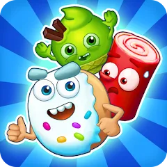 Взломанная Sugar Heroes - match 3 game  [МОД Unlimited Money] - стабильная версия apk на Андроид