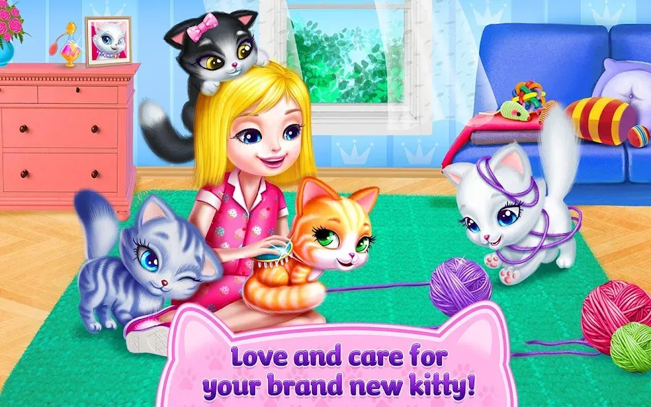 Kitty Love - My Fluffy Pet  [МОД Много денег] Screenshot 5