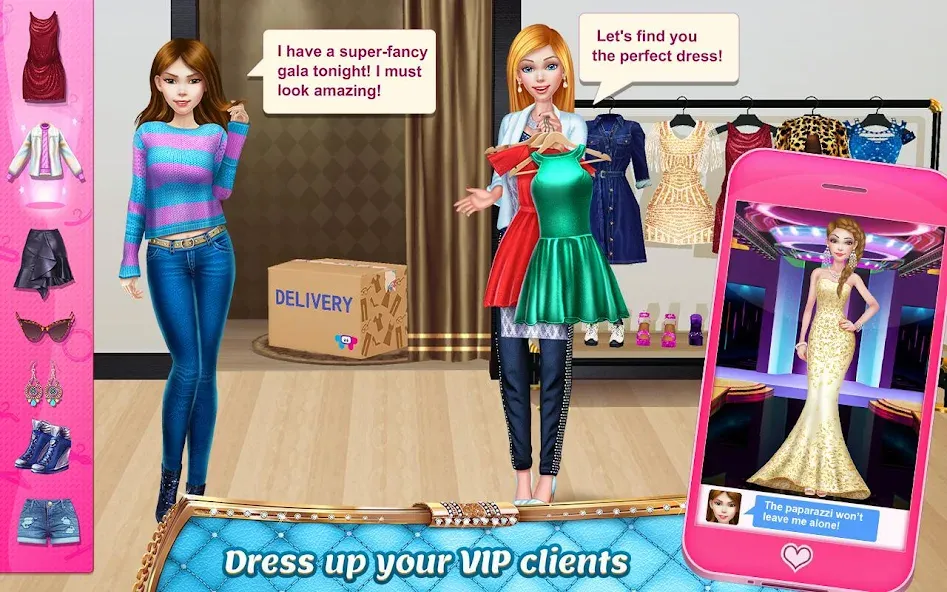 Stylist Girl: Make Me Fabulous  [МОД Много денег] Screenshot 2