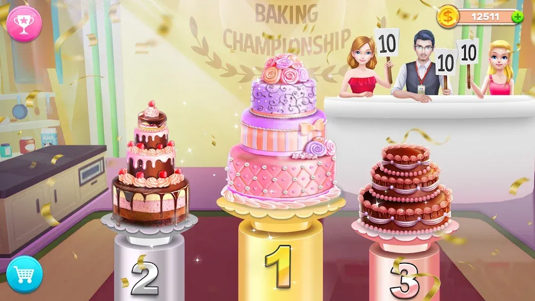 My Bakery Empire: Bake a Cake  [МОД Много монет] Screenshot 3