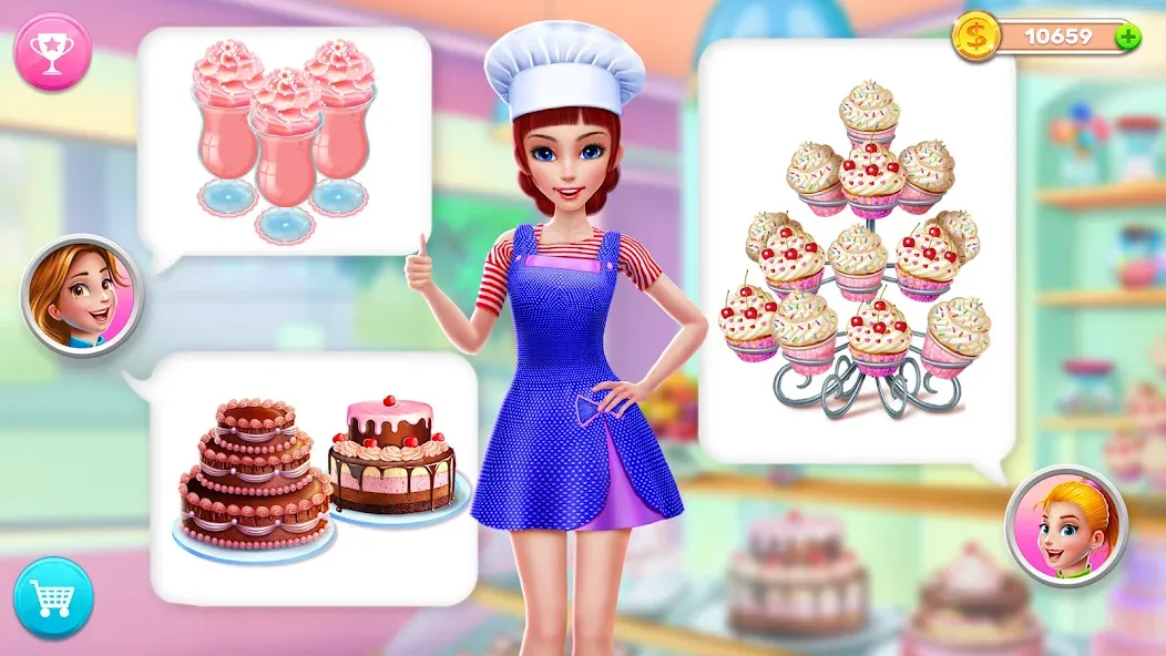 My Bakery Empire: Bake a Cake  [МОД Много монет] Screenshot 4