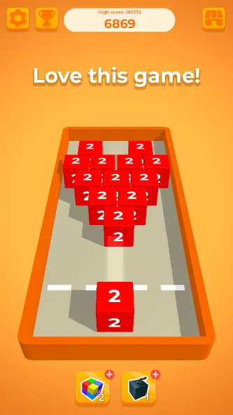 Chain Cube 2048: 3D merge game (Чейн Куб)  [МОД Много монет] Screenshot 5