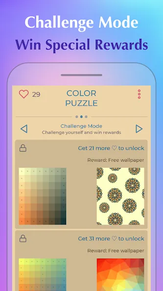 Color Puzzle:Offline Hue Games  [МОД Бесконечные деньги] Screenshot 5