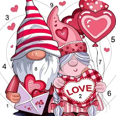 Скачать взломанную Love, Heart Coloring Book  [МОД Меню] - стабильная версия apk на Андроид