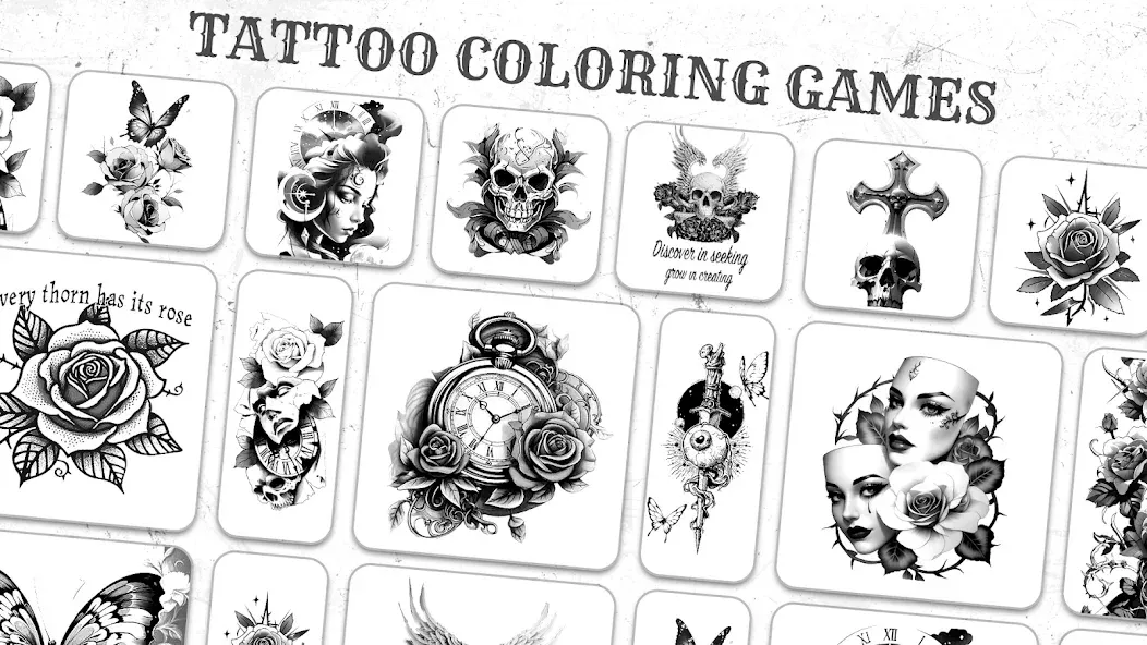 Tattoo Coloring games  [МОД Бесконечные деньги] Screenshot 4