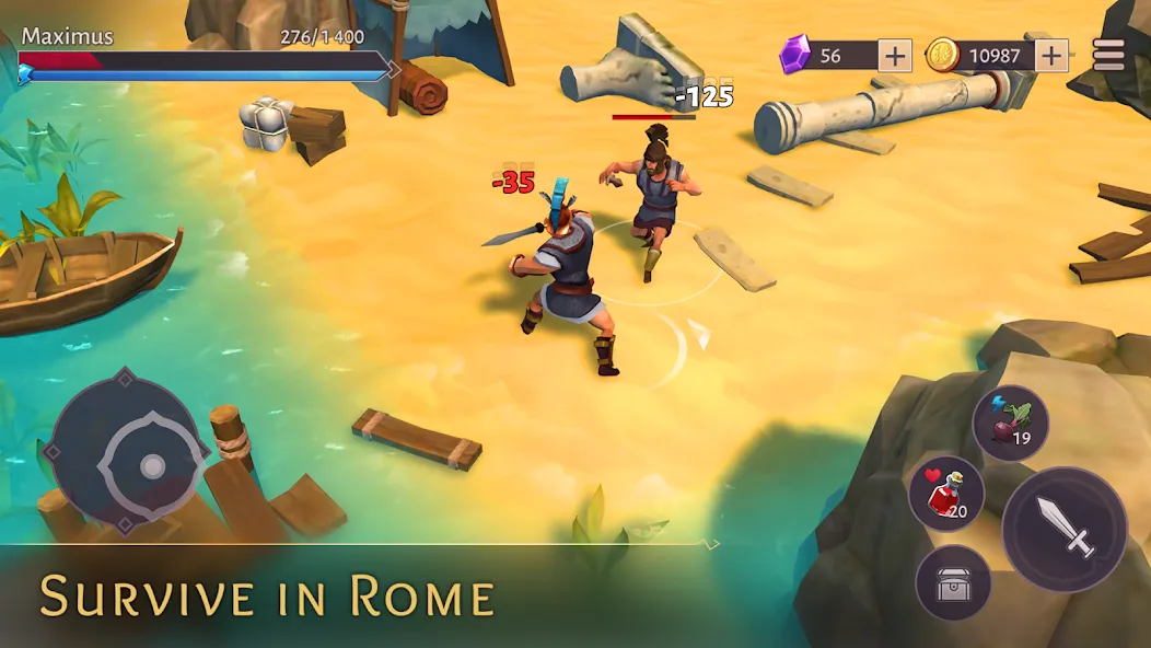 Gladiators: Survival in Rome  [МОД Unlimited Money] Screenshot 1