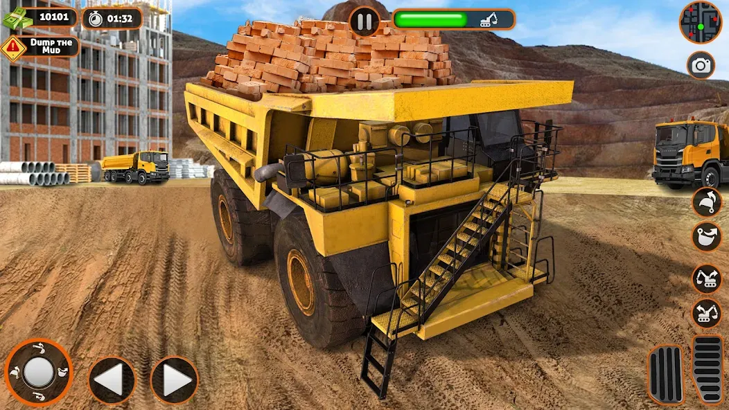 Construction Dump Truck Game (Конструкционный симулятор самосвала)  [МОД Много монет] Screenshot 2