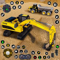 Взломанная Construction Dump Truck Game (Конструкционный симулятор самосвала)  [МОД Много монет] - последняя версия apk на Андроид