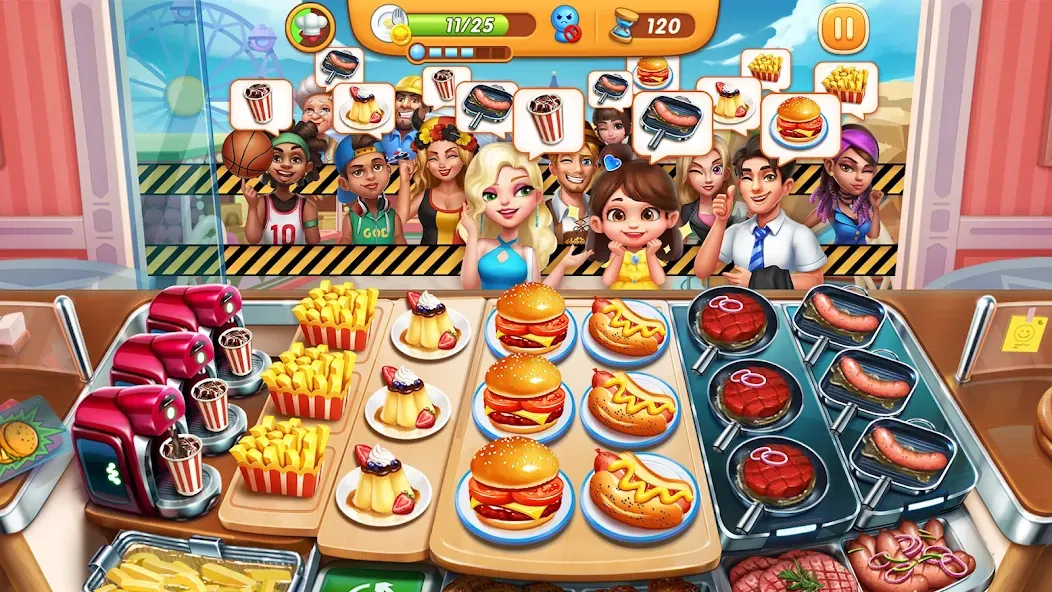 Cooking City - Cooking Games (Кукинг Сити)  [МОД Все открыто] Screenshot 1