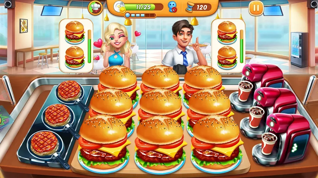 Cooking City - Cooking Games (Кукинг Сити)  [МОД Все открыто] Screenshot 3