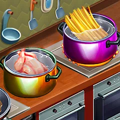 Скачать взлом Cooking Team: Restaurant Games  [МОД Бесконечные деньги] - стабильная версия apk на Андроид