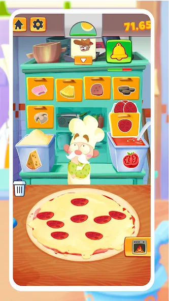 Pizza Maker - Cooking Games (Пицца Мейкер)  [МОД Бесконечные монеты] Screenshot 2