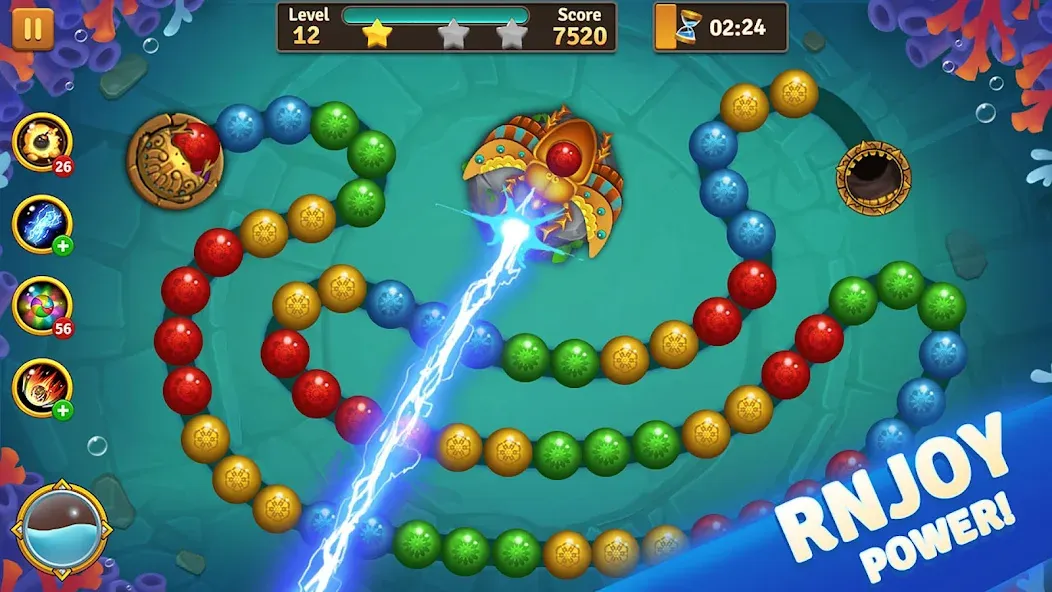 Jungle Marble Blast  [МОД Mega Pack] Screenshot 4