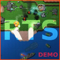 Скачать взломанную Rusted Warfare - Demo (Растущая война)  [МОД Меню] - стабильная версия apk на Андроид