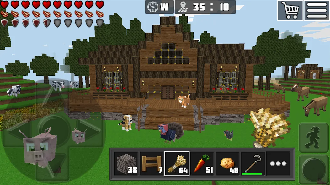 World Craft: Block Craftsman  [МОД Mega Pack] Screenshot 2