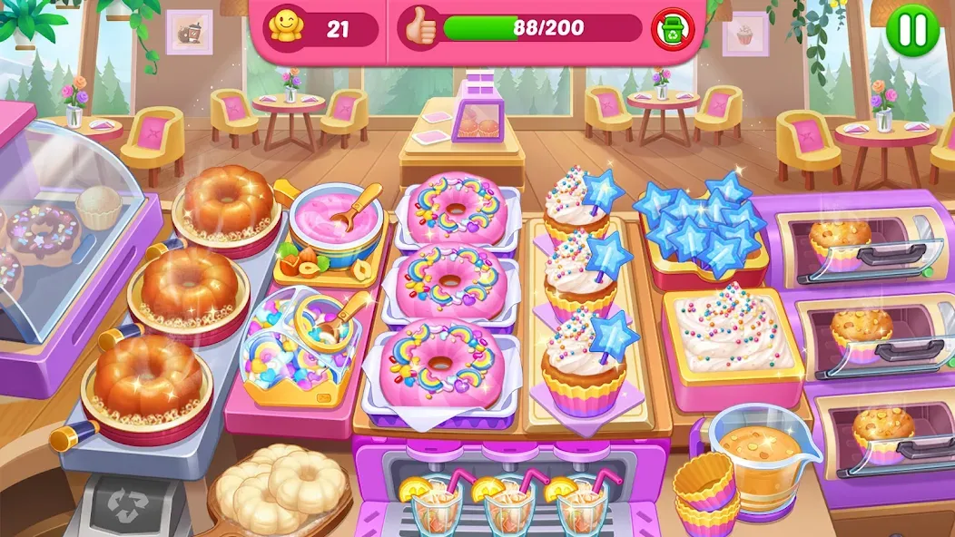 Crazy Cooking Diner: Chef Game (Крейзи кукинг дайнер)  [МОД Menu] Screenshot 5