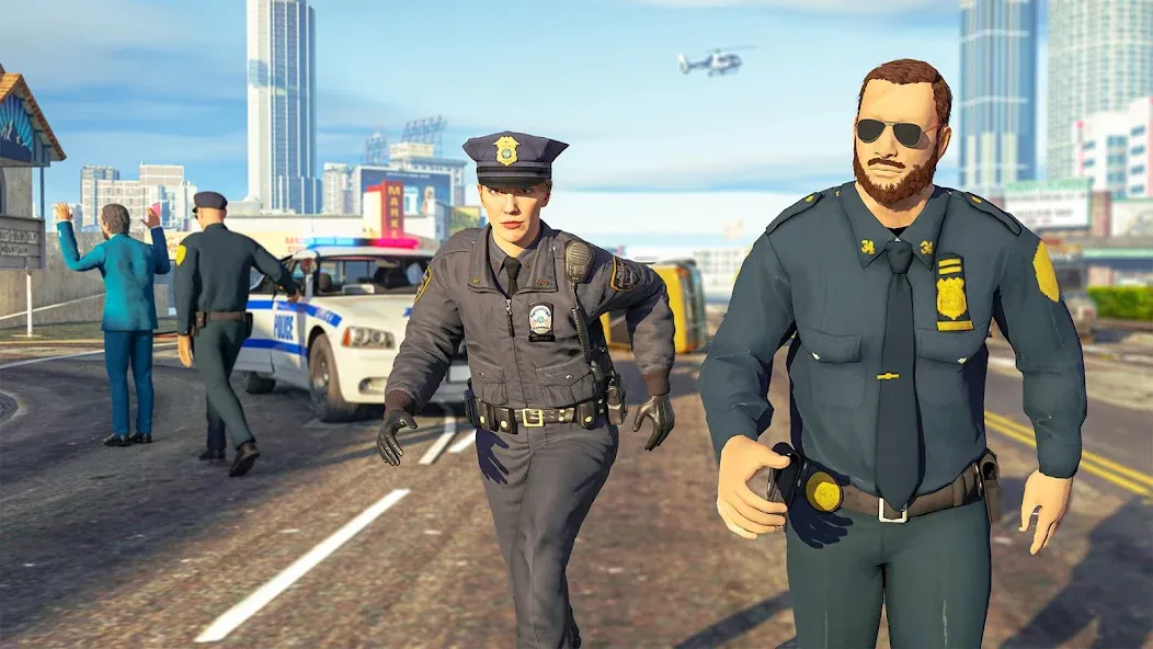 Police Simulator Job Cop Game  [МОД Бесконечные деньги] Screenshot 5