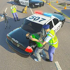 Скачать взлом Police Simulator Job Cop Game  [МОД Бесконечные деньги] - полная версия apk на Андроид