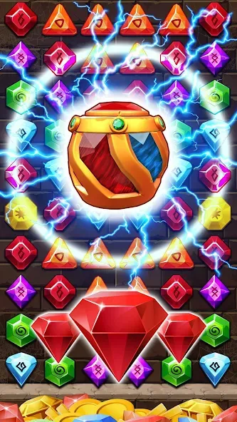 Jewel Ancient Pyramid Treasure  [МОД Бесконечные деньги] Screenshot 1