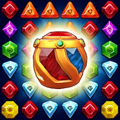 Скачать взломанную Jewel Ancient Pyramid Treasure  [МОД Бесконечные деньги] - полная версия apk на Андроид