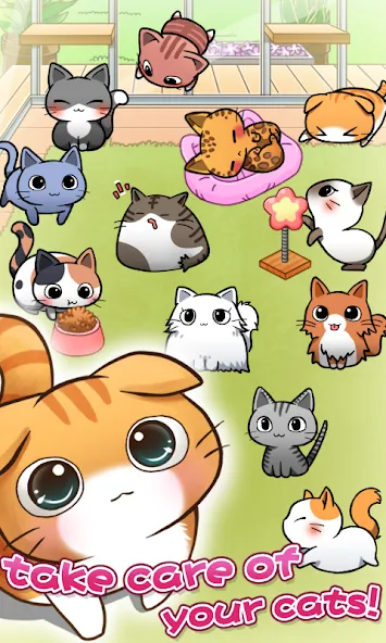 Cat Room - Cute Cat Games (Кэт Рум)  [МОД Бесконечные монеты] Screenshot 2