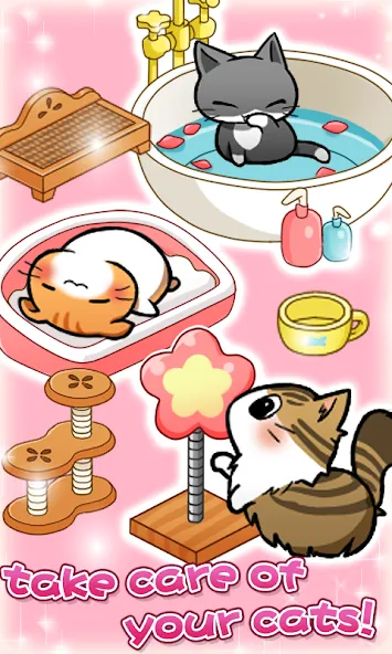 Cat Room - Cute Cat Games (Кэт Рум)  [МОД Бесконечные монеты] Screenshot 3