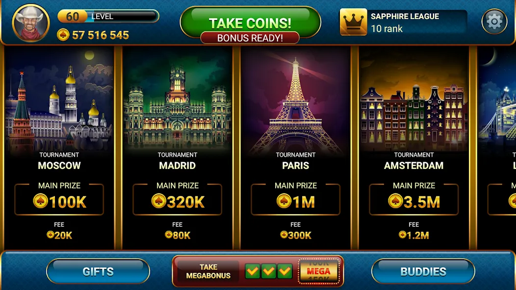 Poker Championship Tournaments  [МОД Меню] Screenshot 1