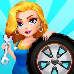 Взломанная Car Fix Inc - Mechanic Garage (Кар Фикс Инк)  [МОД Mega Pack] - последняя версия apk на Андроид