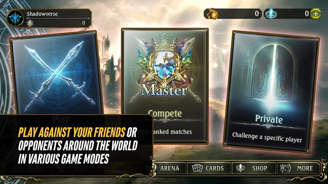 Shadowverse CCG (Шадовверс ККГ)  [МОД Бесконечные монеты] Screenshot 3