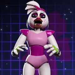 Скачать взлом Glamrock Chica Workshop Glitch (Гламрок Чика Мастерская Глитч)  [МОД Меню] - полная версия apk на Андроид