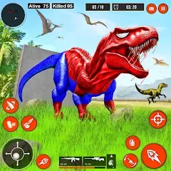 Взломанная Real Dino Hunter 3D Gun Games (Уайлд Динозавр Хантер Ган Геймс)  [МОД Unlimited Money] - полная версия apk на Андроид