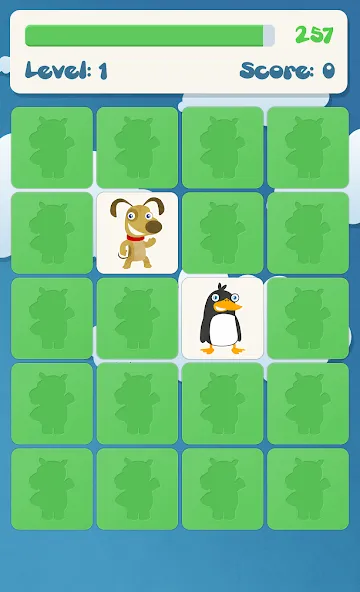 Animals memory game for kids  [МОД Все открыто] Screenshot 4