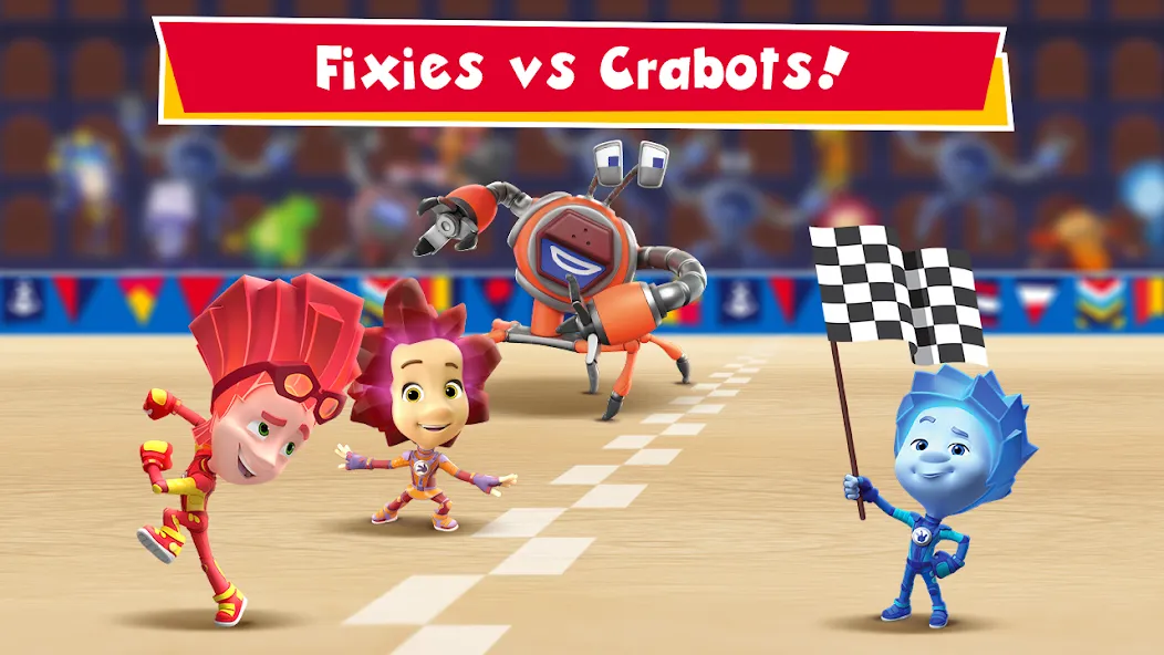 Fixies vs Crabots: Cool Game!  [МОД Меню] Screenshot 1