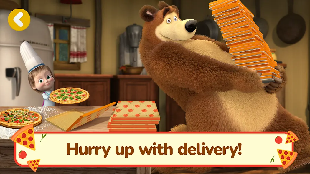 Masha and the Bear Pizza Maker  [МОД Меню] Screenshot 4