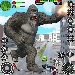 Взломанная Giant Gorilla Bigfoot Monster (Энгри Горилла)  [МОД Все открыто] - стабильная версия apk на Андроид