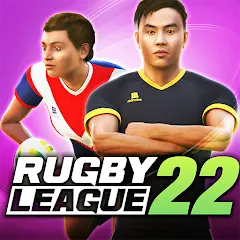 Скачать взломанную Rugby League 22 (Рубиги Лига 22)  [МОД Mega Pack] - полная версия apk на Андроид