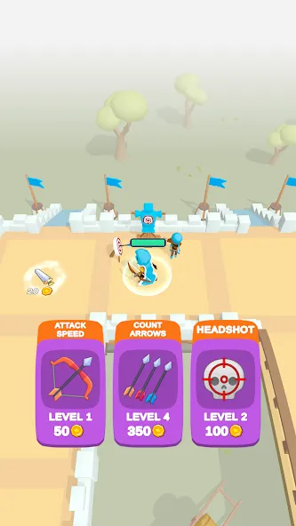 Wild Archer: Castle Defense (Ланд Инвейдер)  [МОД Все открыто] Screenshot 3